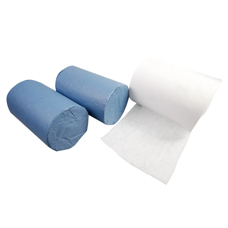 Absorbent Gauze Roll 100% Cotton Medical Surgical Hemostatic Gauze Roll for Wound Care