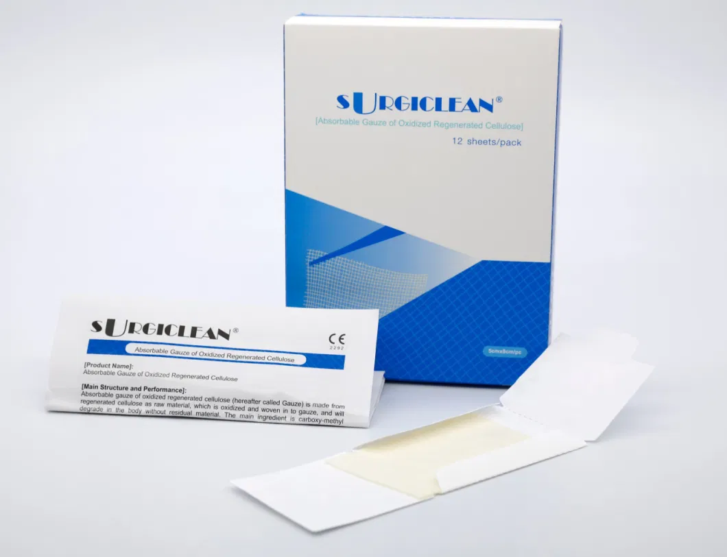 Hemostatic Product Absorbable Gauze Stop Bleeding Within Minutes Chinese Manufacturer